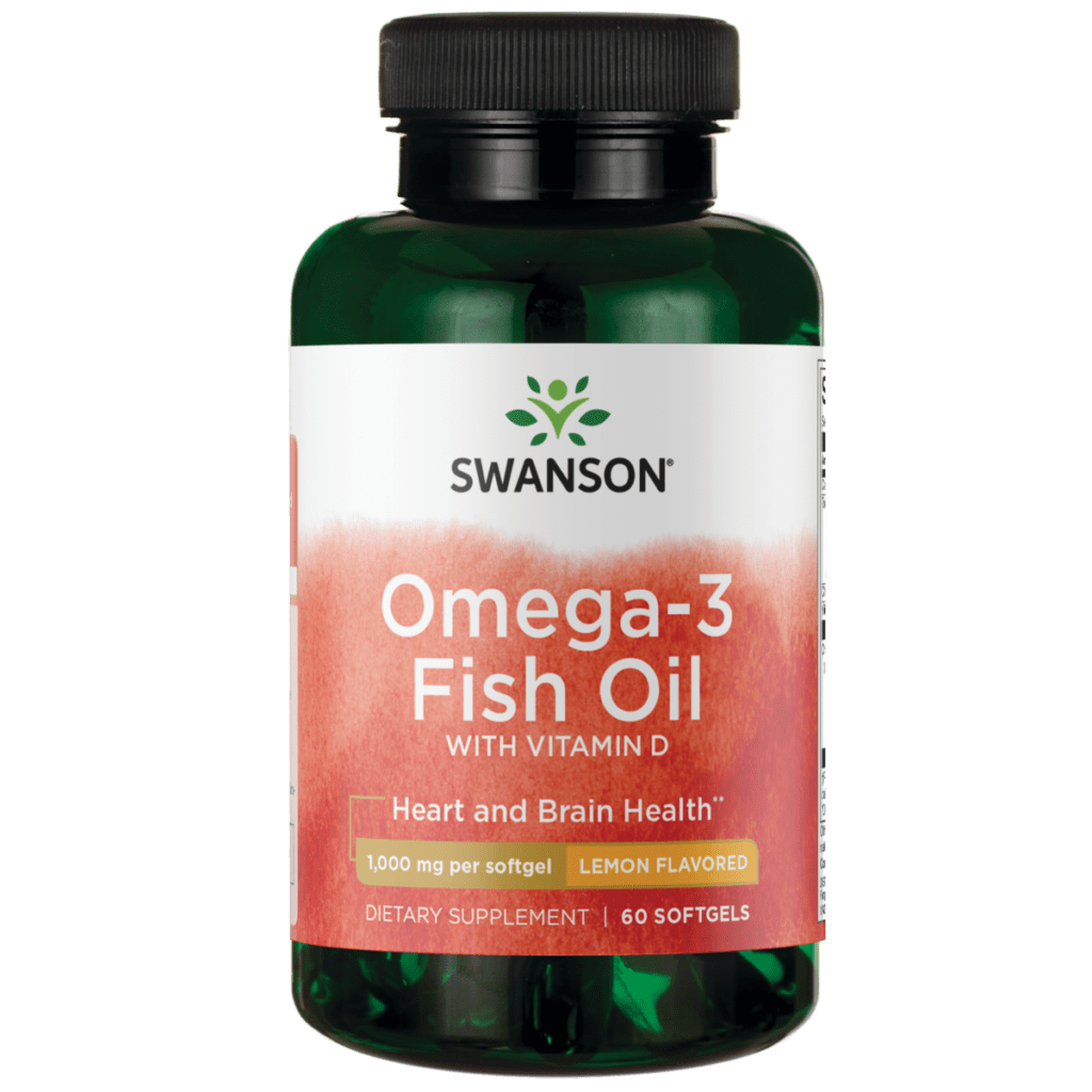 Omega 3 Fish Oil with Vitamin D 60 Softgels
