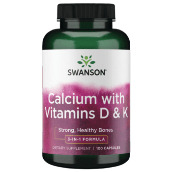 Calcium with Vitamins D & K 100 Capsules